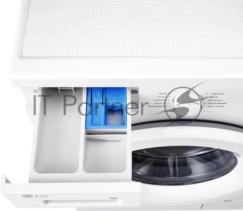 Стиральная машина LG F2Y1HS3W, класс: A загр.фронтальная макс.:7кг, белый