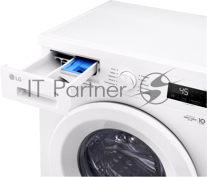 Стиральная машина LG F2Y1HS3W, класс: A загр.фронтальная макс.:7кг, белый