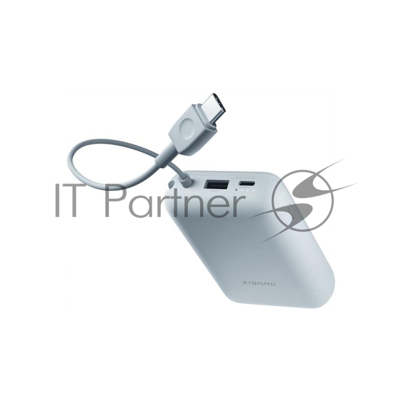 Внешний аккумулятор Xiaomi Power Bank 10000mAh (встроенный кабель) Ледяной синий GL