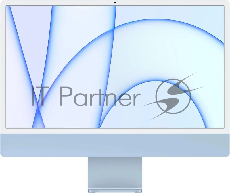 Моноблок Apple iMac A2438 24 4.5K M1 8 core 8Gb SSD256Gb 8 core GPU macOS GbitEth WiFi BT клавиатура мышь Cam синий 4480x2520