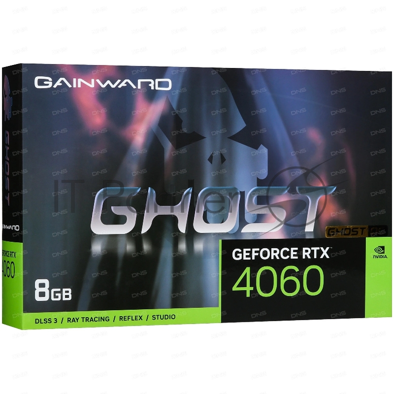 Видеокарта Gainward RTX4060 GHOST OC 8GB GDDR6 128bit 3-DP HDMI