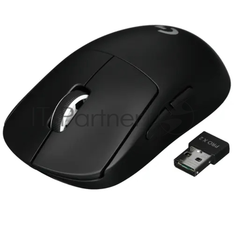 Мышь LOGITECH G PRO X Superlight 2 чёрная беспроводная игровая (2,4 ГГц, 5 кнопок, LIGHTFORCE hybrid switches, HERO 2, 32000 dpi, USB, 910-006632)