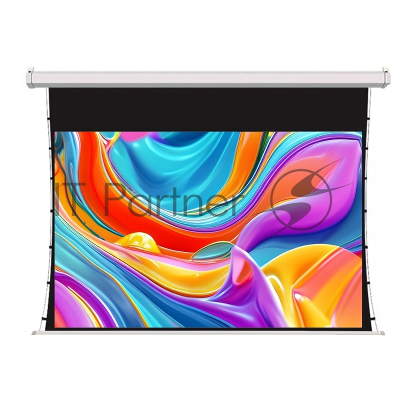 Экран для проектора SOK SCPSMT-298x168ED30-GR 135 16:9 настенно-потолочный, моторизованный с боковым натяжением, серый, ED30 см