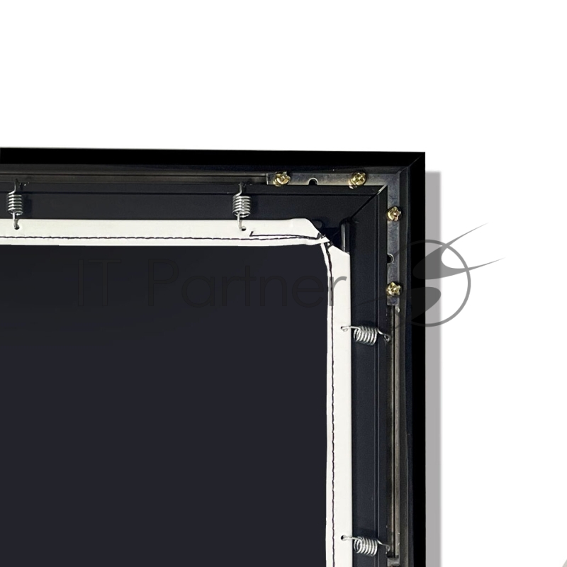 Экран для проектора SOK SCFRV-332x186G 150 16:9 на бархатной раме, High Contrast Gray, черная рама