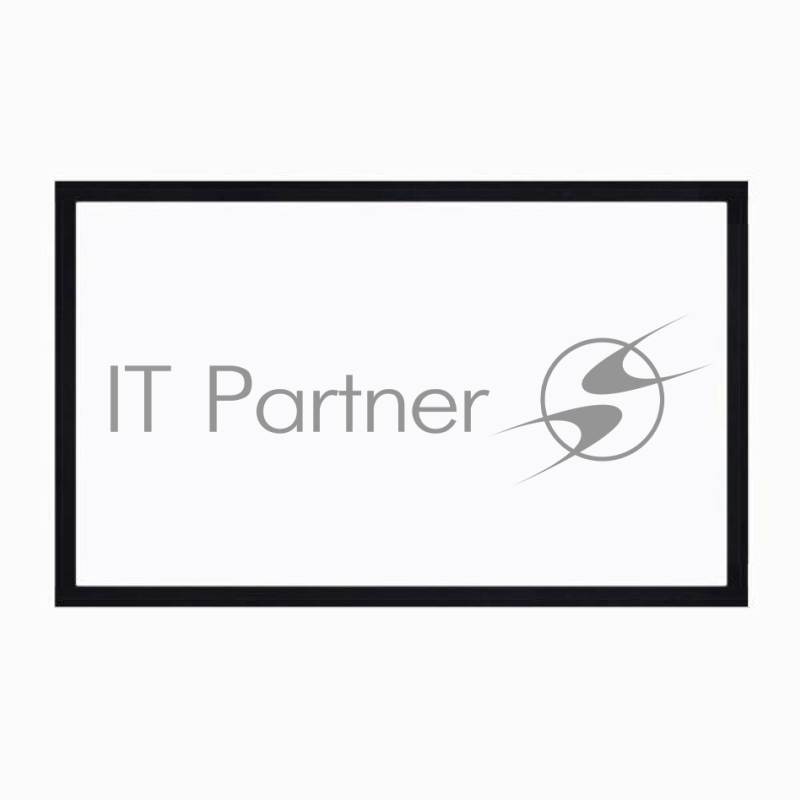 Экран для проектора SOK SCFRV-298x168 135 16:9 на бархатной раме, PS White, черная рама