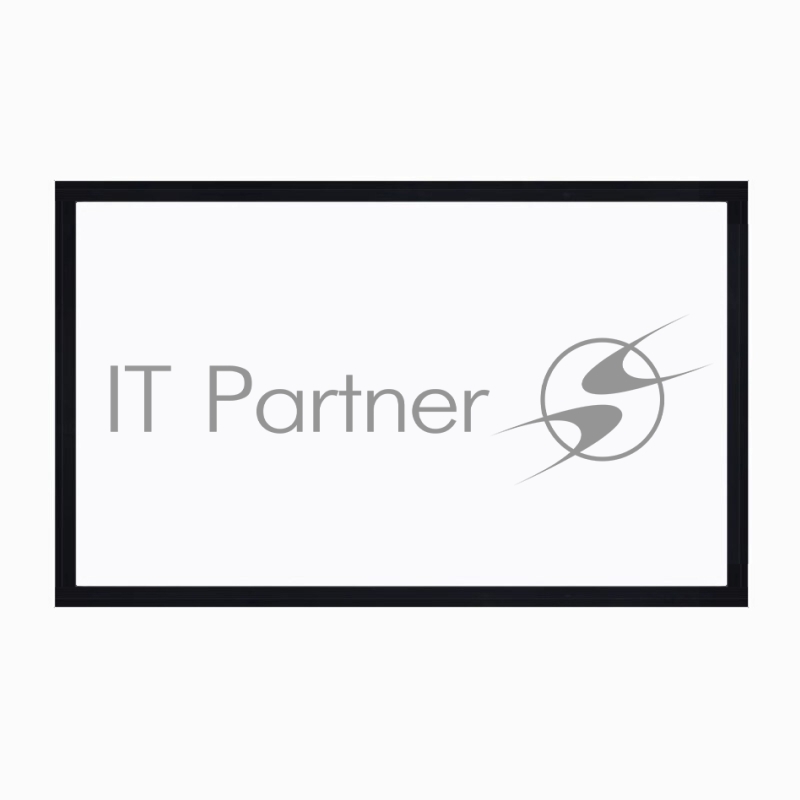 Экран для проектора SOK SCFRV-298x168 135 16:9 на бархатной раме, PS White, черная рама