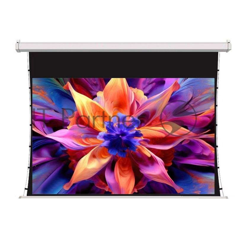 Экран для проектора SOK SCPSMT-332x186FG-ED30 150 16:9 настенно-потолочный, моторизованный с боковым натяжением, белый, ED30 см