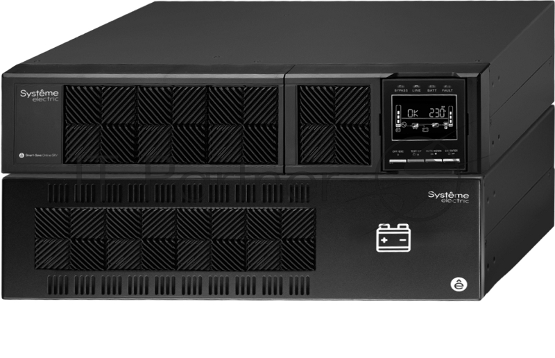 ИБП Systeme Electriс Smart-Save Online SRV, 6000VA/5400W, On-Line, Extended-run, Rack 5U(Tower convertible), LCD, Out: Hardwire, SNMP Intelligent Slot, USB, RS-232