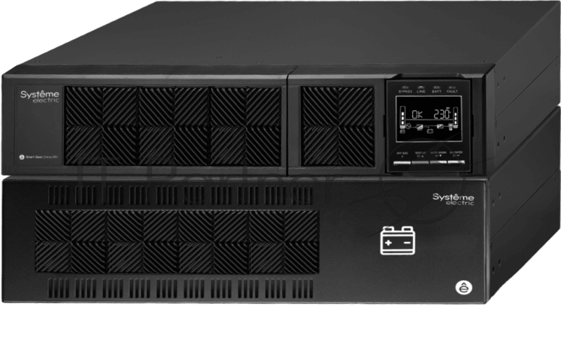 ИБП Systeme Electriс Smart-Save Online SRV, 6000VA/5400W, On-Line, Extended-run, Rack 5U(Tower convertible), LCD, Out: Hardwire, SNMP Intelligent Slot, USB, RS-232