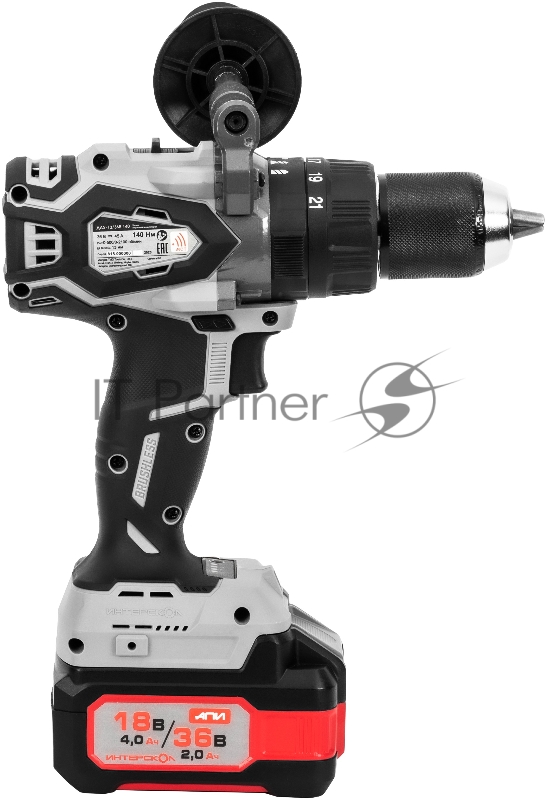 Дрель-шуруповерт Интерскол ДАУ-13/36В 140 аккум. патрон:быстрозажимной (852.2.2.70)