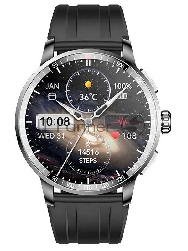 Смарт Часы itel ISW-N8 Meteorite Grey Silicone Strap