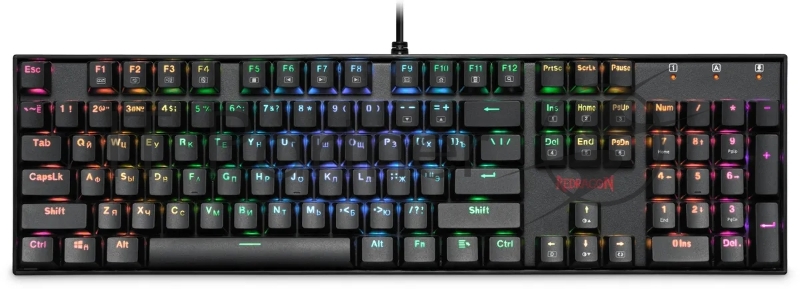 Игровая клавиатура REDRAGON MITRA (USB, MAGN. RED, RGB)
