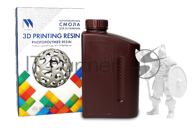 Фотополимерная водовымываемая смола NVPRINT Water Washable Resin White 1 кг