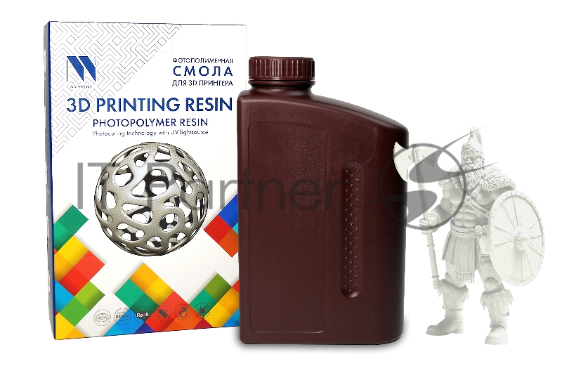 Фотополимерная смола NVPRINT Plant Based Resin Clear для 3D печати 1 кг (бут)