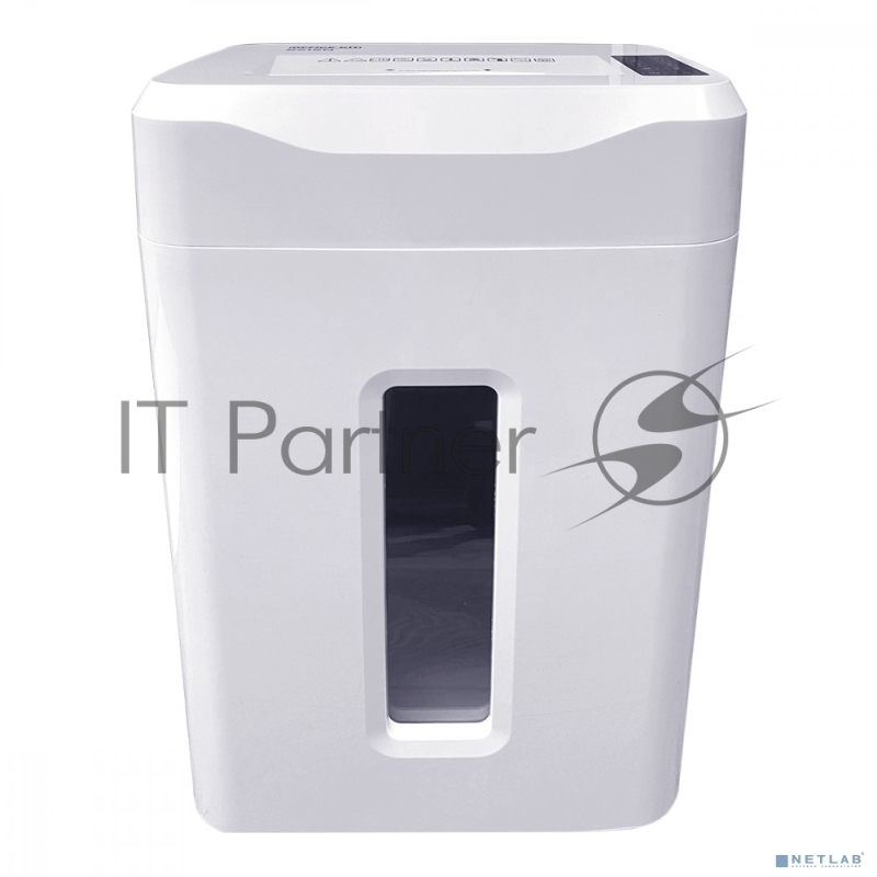 Шредер Office Kit S243N 3,9х38 белый (секр.P-4) фрагменты 35лист. 35лтр. скрепки скобы пл.карты CD