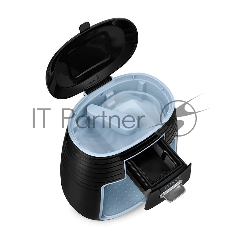 Кофеварка капельная Kitfort КТ-7447 черный/голубой, исп. кофе - молотый, 0.25 л, 450 Вт