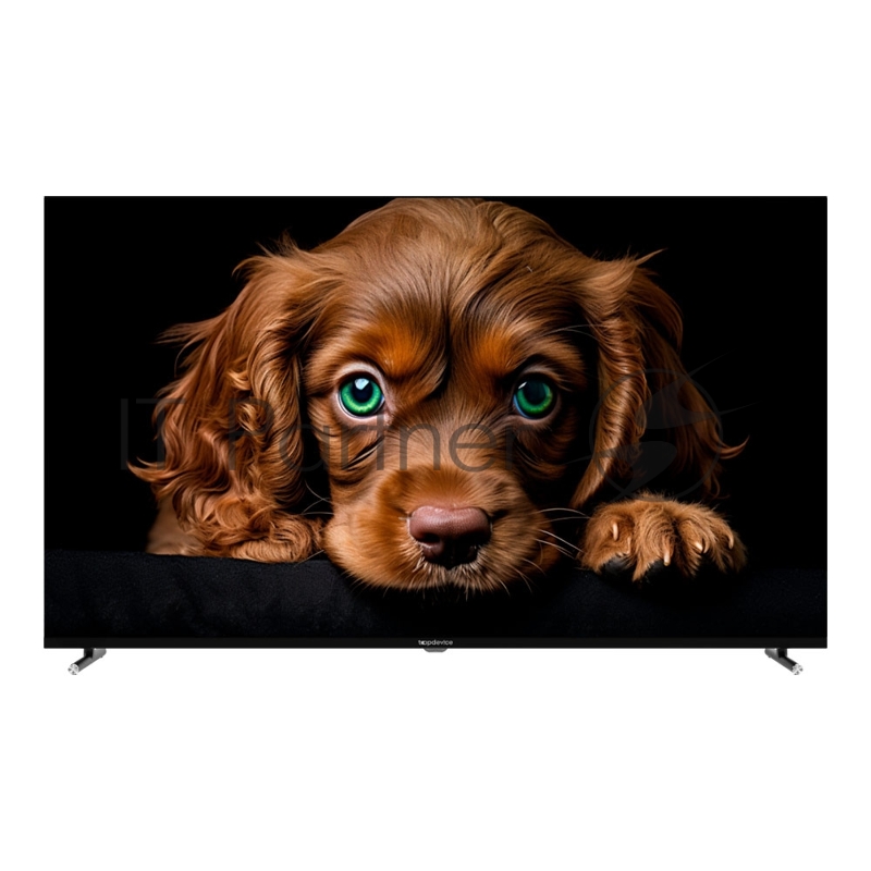 Телевизор Topdevice TDTV65CQ09U_BK черный 65/UHD/VA-QLED/Smart GTV/2-16Гб/БТ