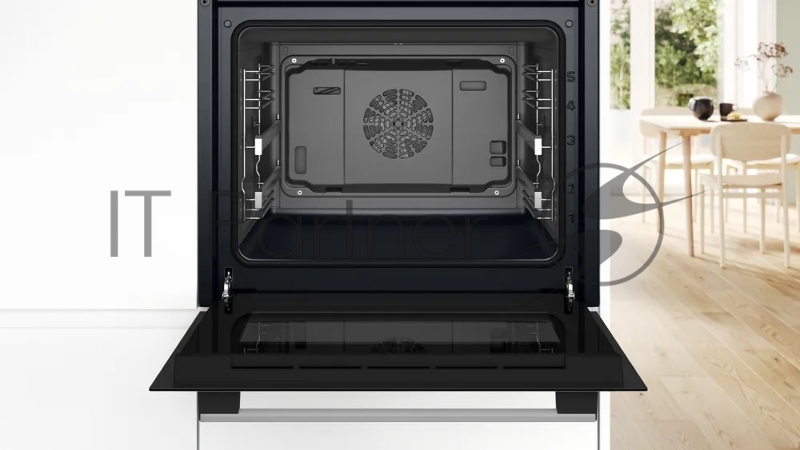 Встраиваемый духовой шкаф Bosch, Serie 8, объем 67 л , 12 режимов нагрева, 4D Hotair, телескопические направляющие, пиролиз, сенсорное управление, 40 автоматических программ, цвет белый