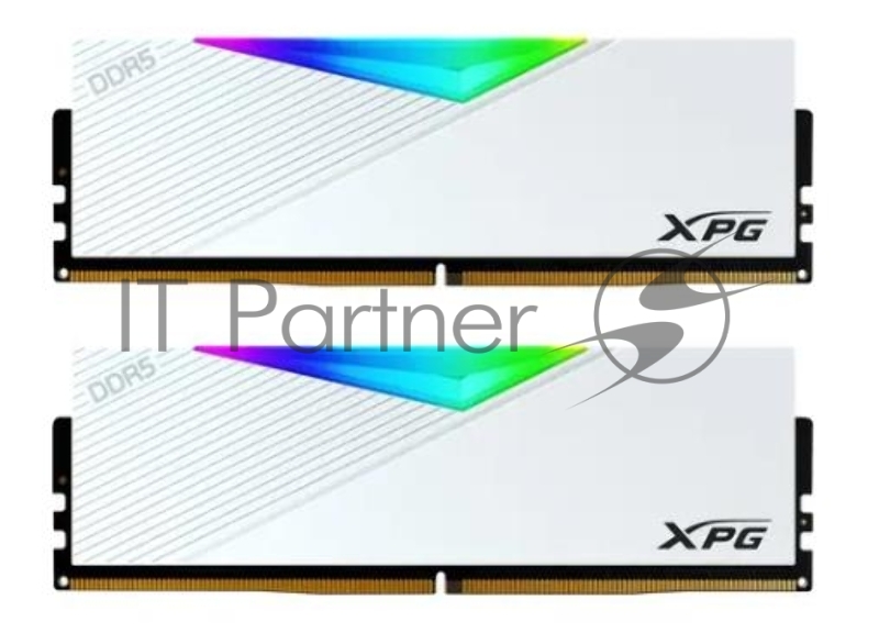 Оперативная память Adata XPG Lancer RGB DDR5 Общий объём памяти 64Гб Module capacity 2x32Гб 5600 МГц Множитель частоты шины 36 1.25 В RGB AX5U5600C3632G-DCLARWH
