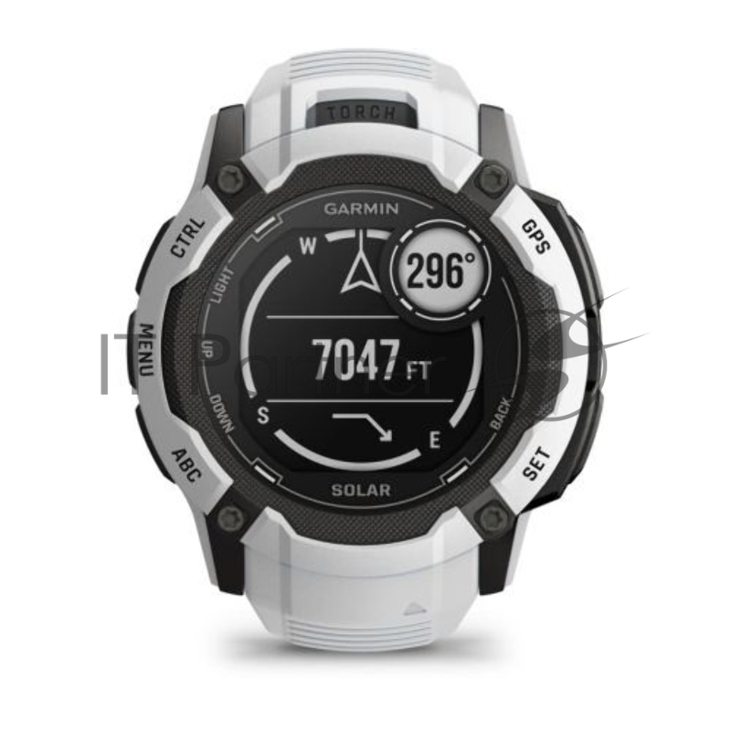 Смарт-часы Garmin Instinct 2X Solar белый 50мм