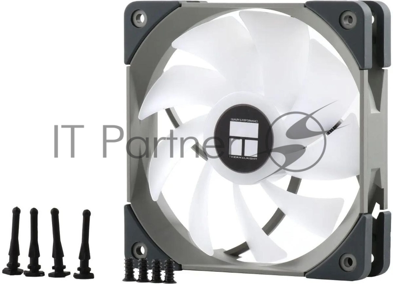 Вентилятор для корпуса Thermalright TL-C12S ARGB 120х120x25 черный 4-pin 25.6дБ Ret