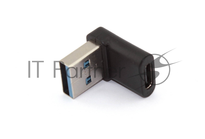 Переходник OTG USB A 3.0 на Type C папа-мама угловой