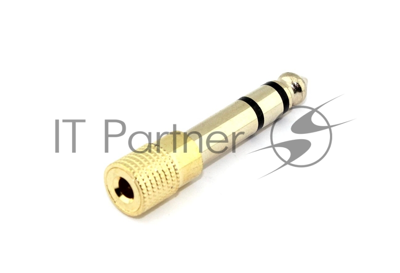Переходник miniJack 3,5 мм - на Jack 6,3 мм позолоченный