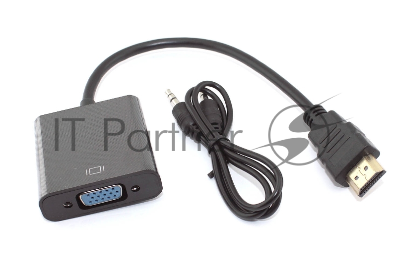 Переходник с кабелем HDMI на VGA плюс аудио