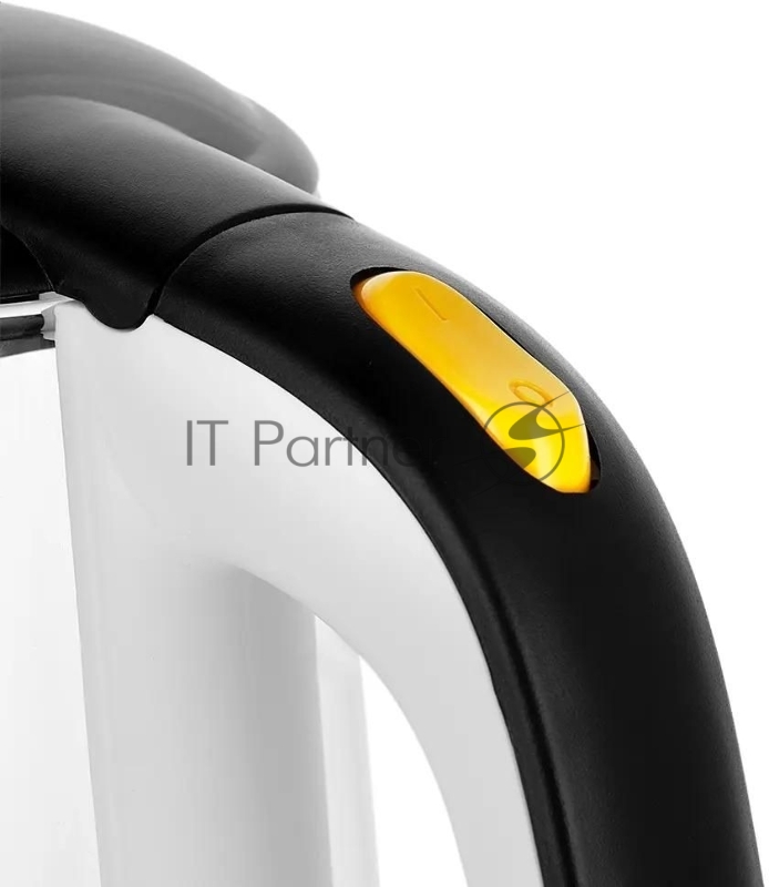 Чайник электрический Kitfort КТ-6635 1.7л. 2200Вт белый/черный корпус: стекло/пластик