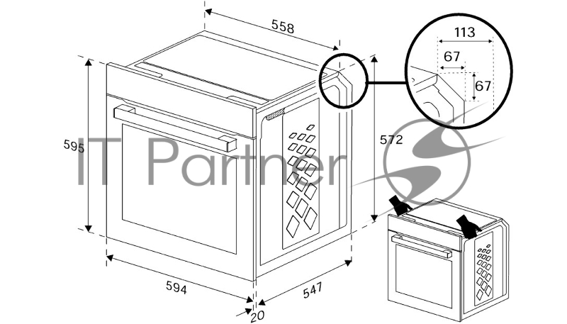 Встраиваемый духовой шкаф Beko BIOM1532KBNCS черный
