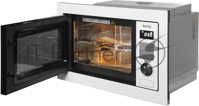 Микроволновая печь встраиваемая Domfy DM2540BW WG 25л. 900Вт белый