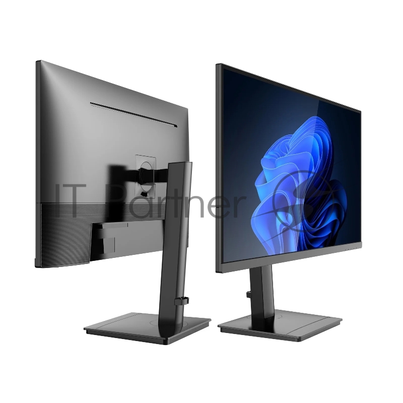 МОНИТОР 27 BRAVUS BVQ2737P Black с поворотом экрана (IPS, 2560x1440, 100Hz, 178°/178°, 5 ms, 250 cd/m, 20M:1, +HDMI)