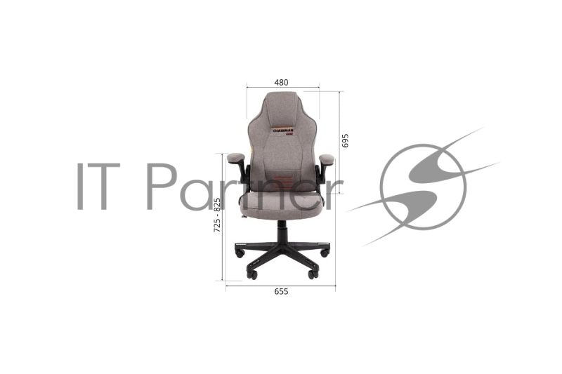 Кресло компьютерное Chairman game CH51 серый
