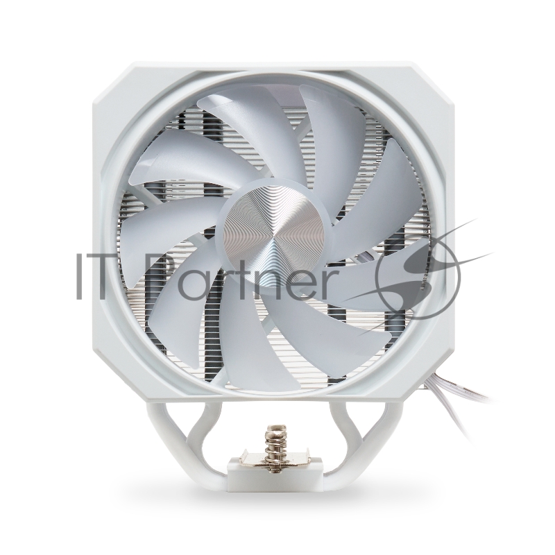 Кулер для процессора HSPD A116 WHITE ARGB (250W, 4-pin PWM, 155mm, Al/Cu, 6x6mm, ARGB, 1x120mm, 68CFM, 25dBA, 1650RPM, S: 1851/1700/1200/20XX/115X/13XX, AM5/AM4/AM3/AM2/AM3+/AM2+/FM2/ white)