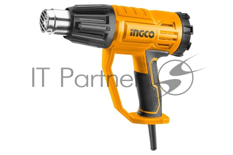 Фен строительный INGCO HG200047, 2000Вт, рег темп. до 550град. 3 скорости потока, коробка