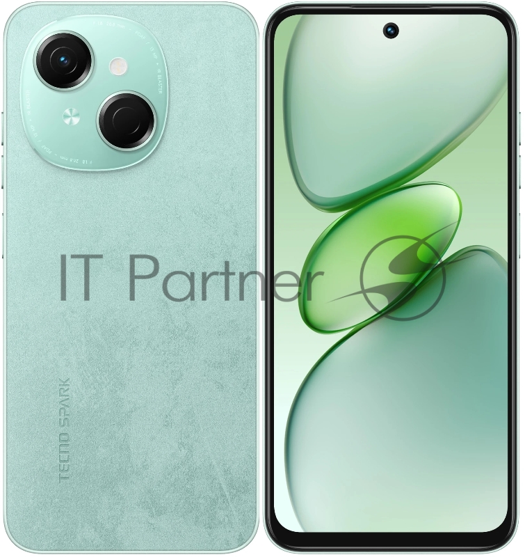 Смартфон Tecno Spark Go 1 3/64Gb, зеленый