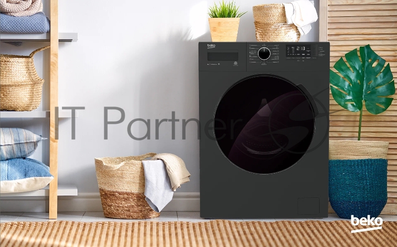 Стиральная машина Beko WSPE 7612 A темно-серый, загрузка фронтальная 7 кг, 1200 об/мин., класс: А+++