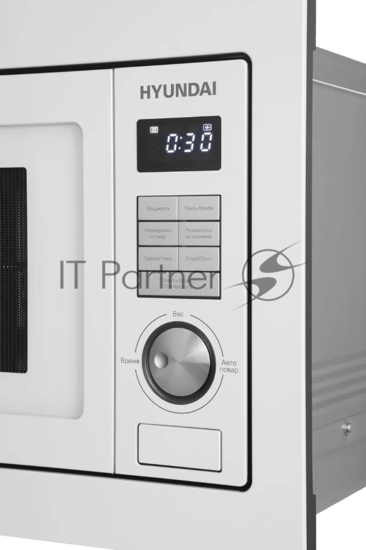 Встраиваемая микроволновая печь Hyundai HBW 2544 WG 25л. 900Вт белый