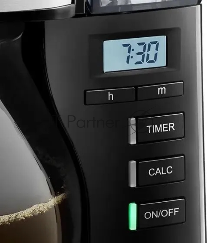 Кофеварка капельная Melitta Look V Therm Timer Black Filter 1000Вт черный/нержавеющая сталь