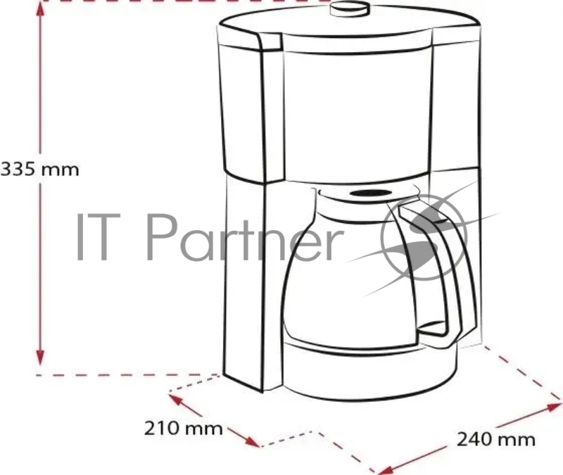 Кофеварка капельная Melitta Look V Therm Timer Black Filter 1000Вт черный/нержавеющая сталь