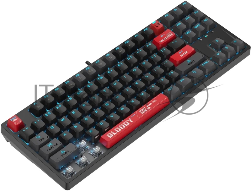 Клавиатура A4Tech Bloody AT87 механическая черный/красный USB for gamer LED (AT87)