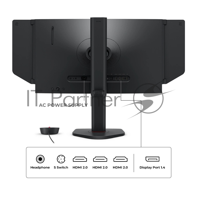 Мониторы Benq XL2566X+ 24.5, 1920x1080, TN, 400Hz, 1000:1, 320cd, 1ms, 2*HDMI, DP Height adj 155, Pivot, Flicker-freeLow Blue Light, Calibration Report, Shading Hood, 3Y, Grey