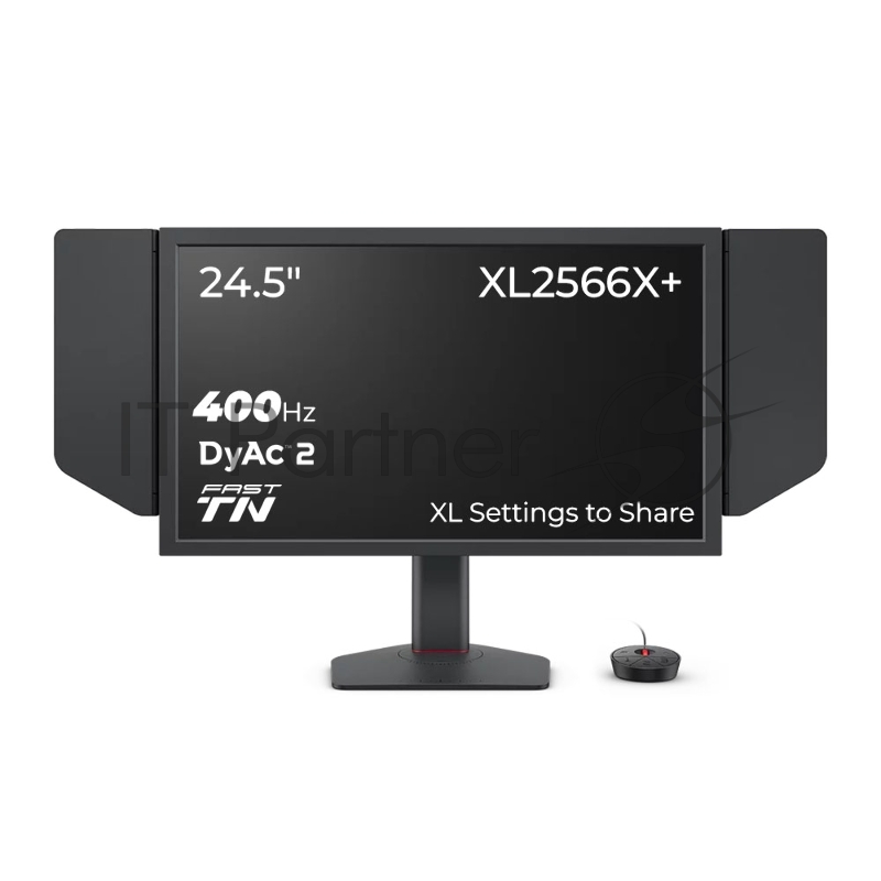 Мониторы Benq XL2566X+ 24.5, 1920x1080, TN, 400Hz, 1000:1, 320cd, 1ms, 2*HDMI, DP Height adj 155, Pivot, Flicker-freeLow Blue Light, Calibration Report, Shading Hood, 3Y, Grey