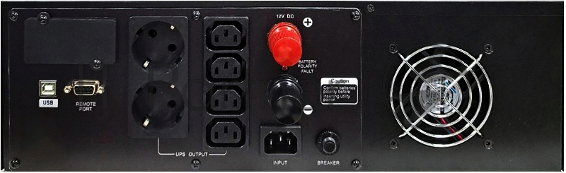 ИБП Powercom Infinity INF-800AP RM (3U) 480Вт 800ВА черный