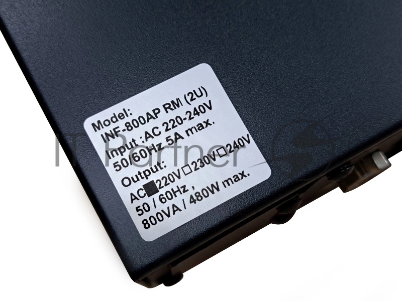 ИБП Powercom Infinity INF-800AP RM (3U) 480Вт 800ВА черный