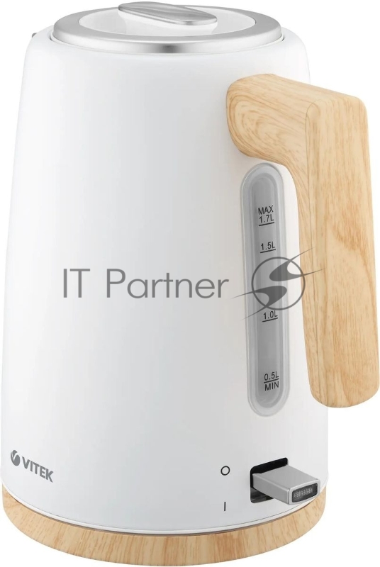 Чайник электрический Vitek VT-1154 1.7л. 2200Вт белый/дерево