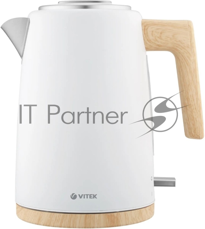 Чайник электрический Vitek VT-1154 1.7л. 2200Вт белый/дерево