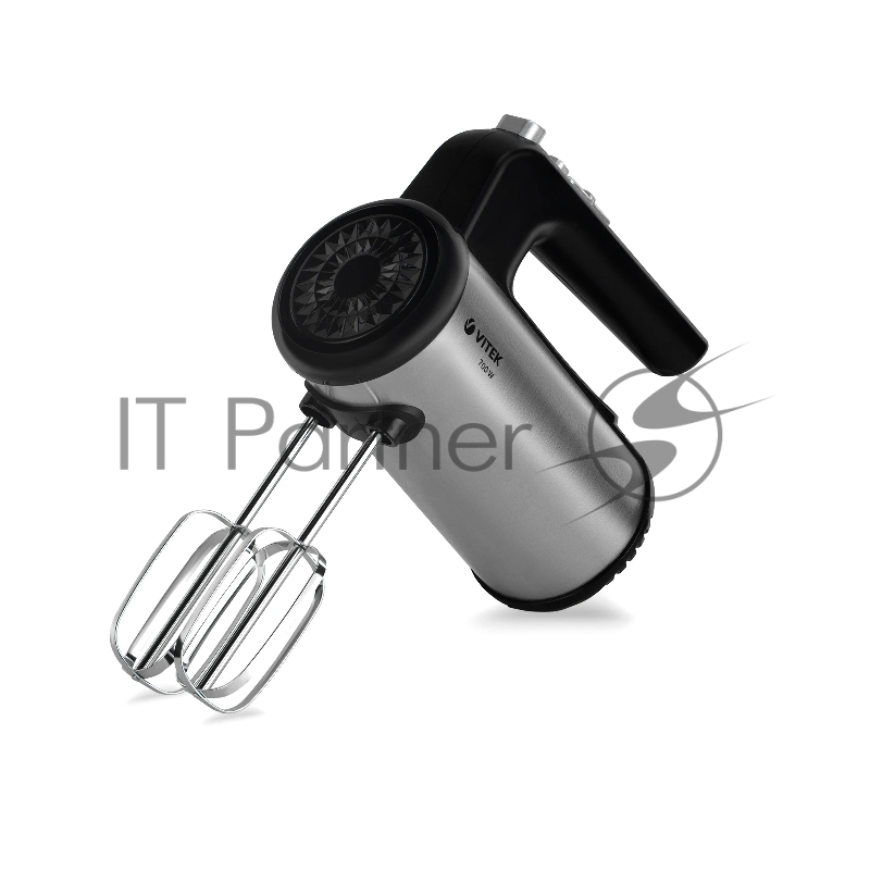 Миксер Vitek Illusion VT-1484, 700Вт, черный/серебристый