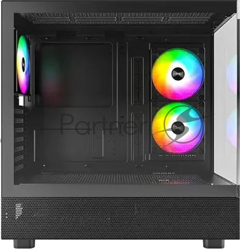 Корпус Montech XR черный без БП ATX 3x120mm 2xUSB3.0 1xUSB3.1 audio bott PSU