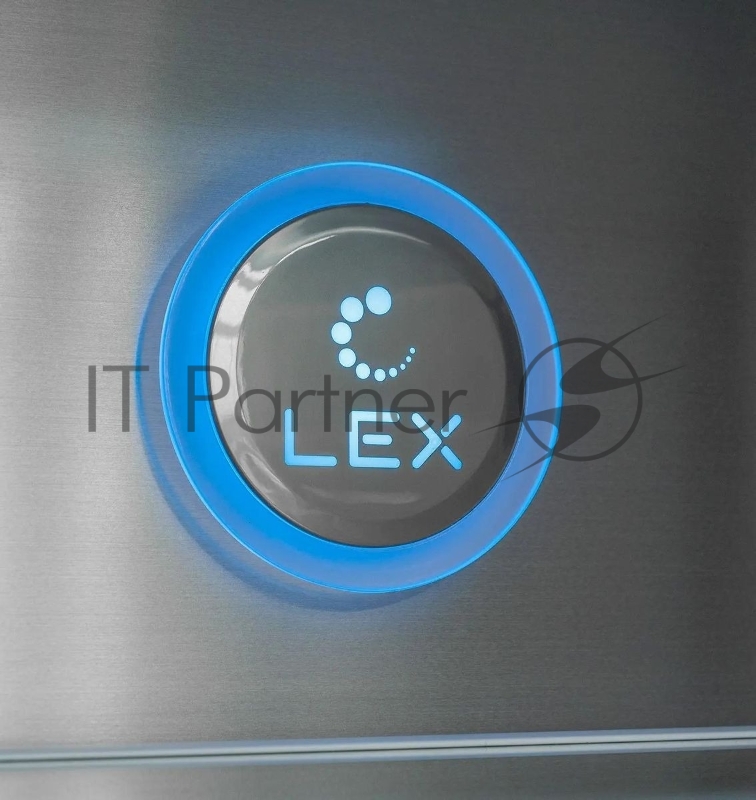 Холодильник Lex LCD505WOrID 3-хкамерн. белый/оранжевый инвертер